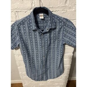 Gymboree‎  Button Down Snap Button Chambray Shirt Size 12 Boys